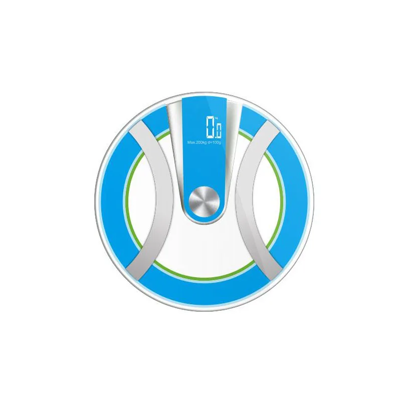 Круглые умные Bluetooth весы для тела и жира бытовые человеческого здоровья точные