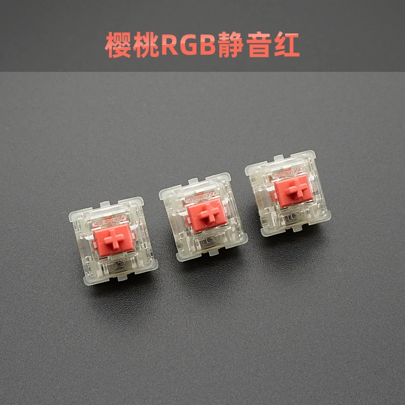Original Cherry MX Mechanical Keyboard Switch Speed Silver silent Red  pink Axis mute shaft 3-pin Cherry RGB SMD switch