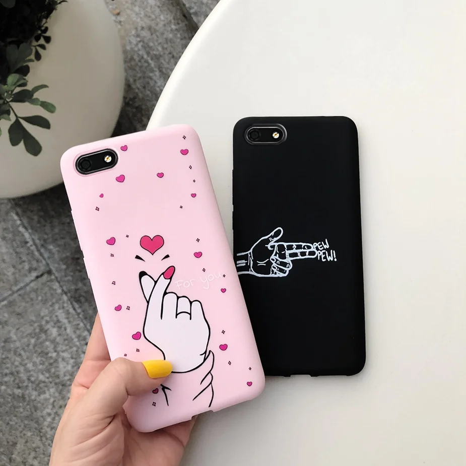 Silicone Case For Huawei Honor 7A Cases 5.45 &quot Soft TPU Phone Back Cover 7 A DUA-L22 Russian Version Bumper | Мобильные телефоны