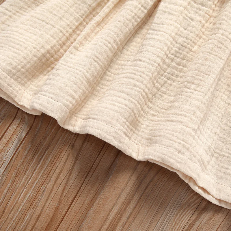 Детские кружевные рукава для девочек платье с открытой спиной и оборками летнее