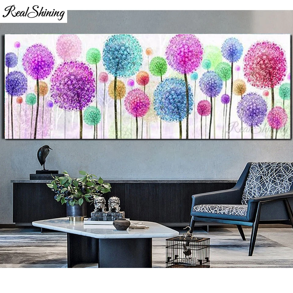 

Full Square Round Drill 5D DIY Diamond Painting Dandelion Flower 3D Embroidery Cross Stitch kits Rhinestone Home Decor Gift F682