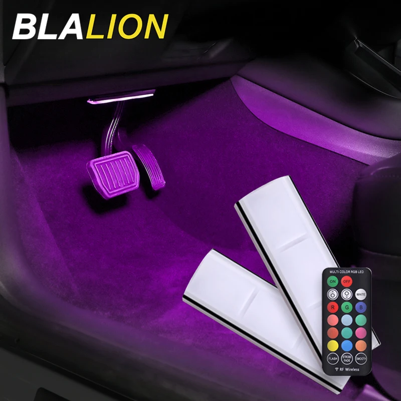 RGB подсветка для салона автомобиля беспроводная Светодиодная лампа с