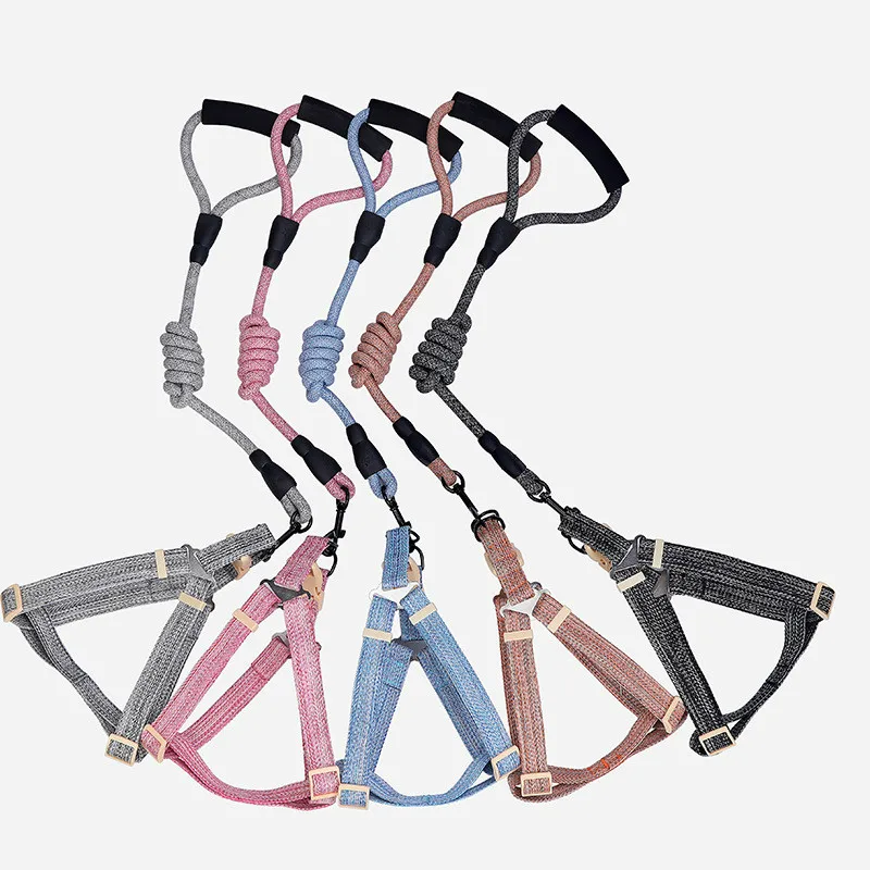 

Dog Harness Adjustable Leash Chest Strap Pet Traction Harness Belt Collar Walking Training Products For Small Medium Large Pets