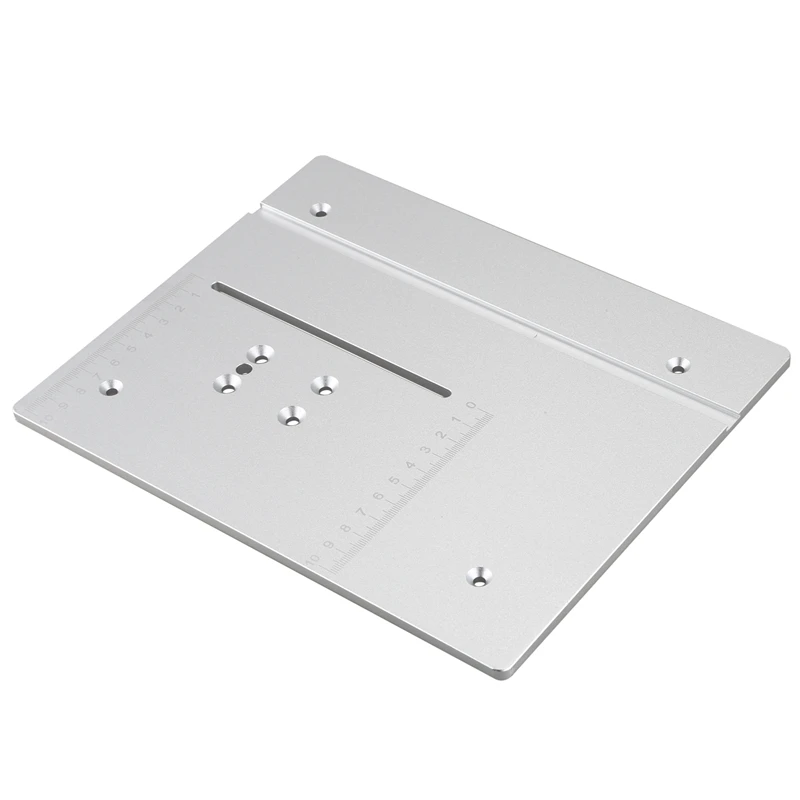 Silver Circular Mini Table Saw Panel Pedal DIY Woodworking Machines Mat with Scale | Инструменты