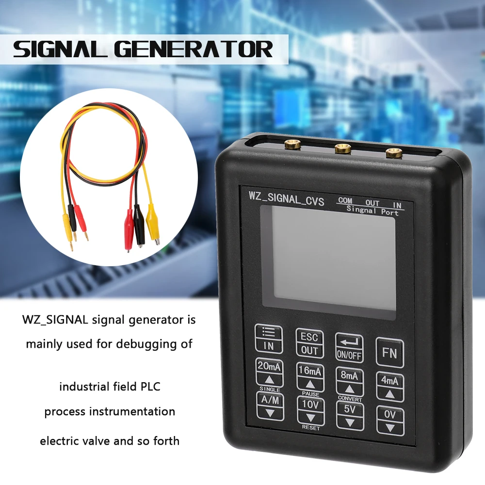 LCD display 4-20mA 0-10V Signal Generator Process Controlling Calibrator Constant Current Source 0-20mA Simulator | Инструменты