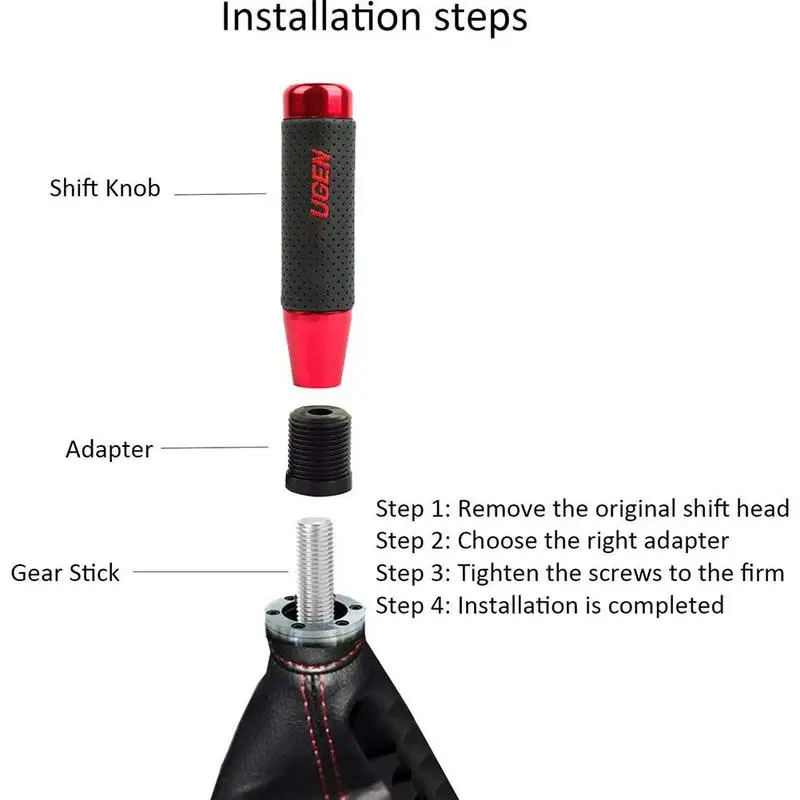 

New car universal leather unlimited modification manual ge gear universal gear lever head shape aluminum lever head manual D6U2