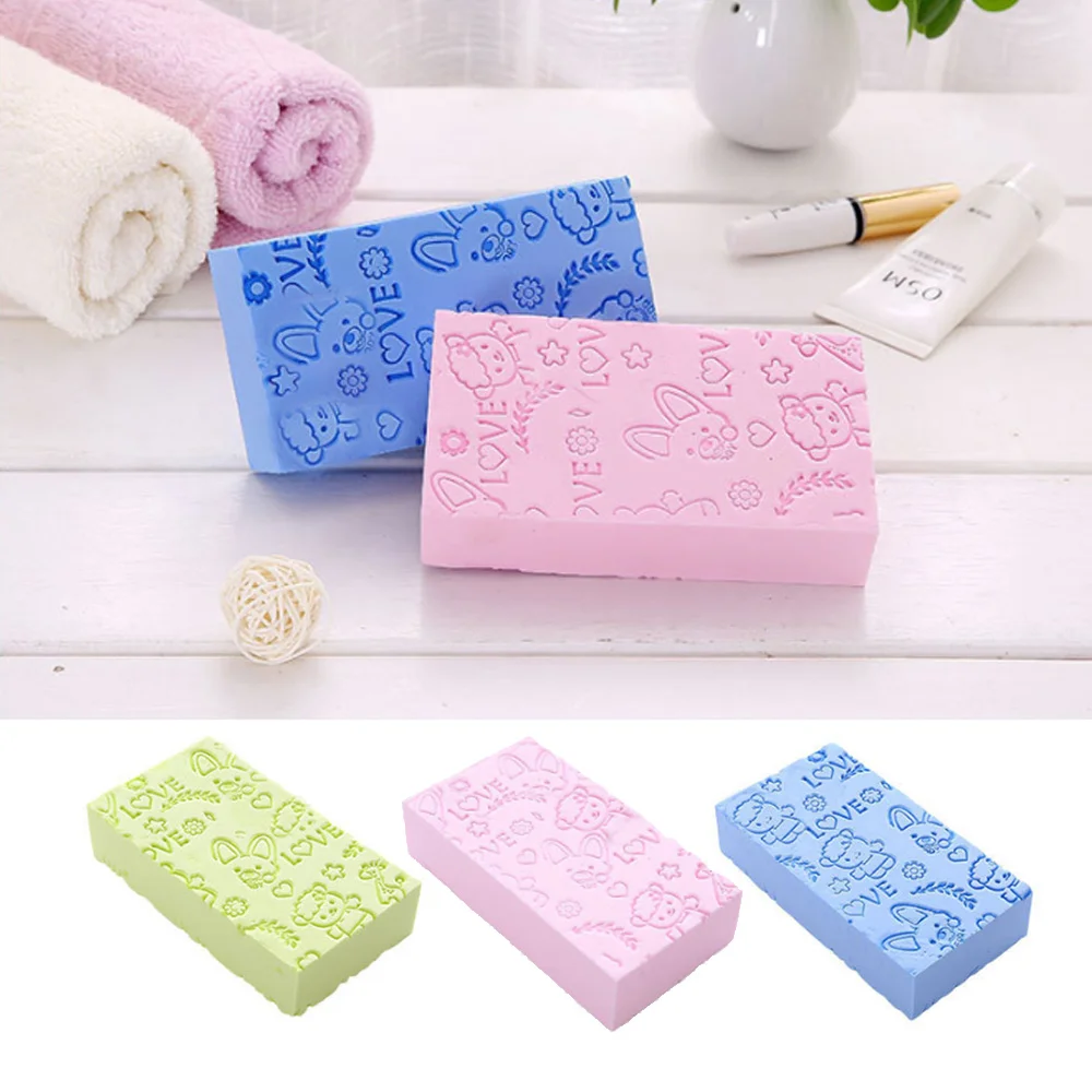 

Bath Sponge Lace Printed Scrub Shower Baby Bath Scrubber Exfoliating Beauty Skin Care Sponge Face Cleaning Spa Bath Ball 1pc