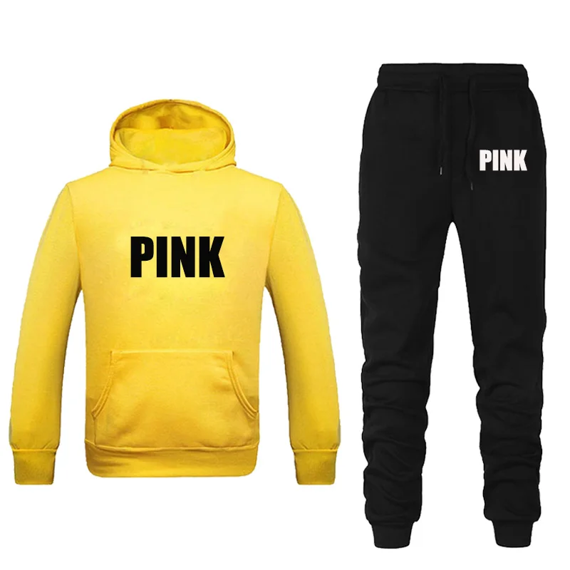 Комплект спортивного костюма из 2 предметов женская розовая толстовка с