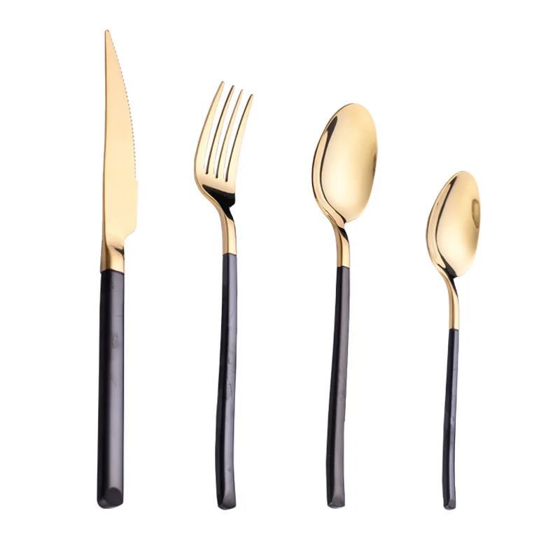 Нож для стейка ложка супа вилка набор столовых приборов из нержавеющей стали