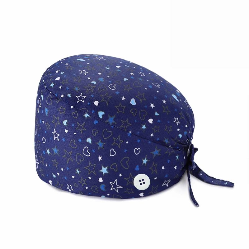 

Шапка-скраб для женщин и мужчин, впитывающая пот шапка с разноцветным принтом, для косметолога, для работы в спа