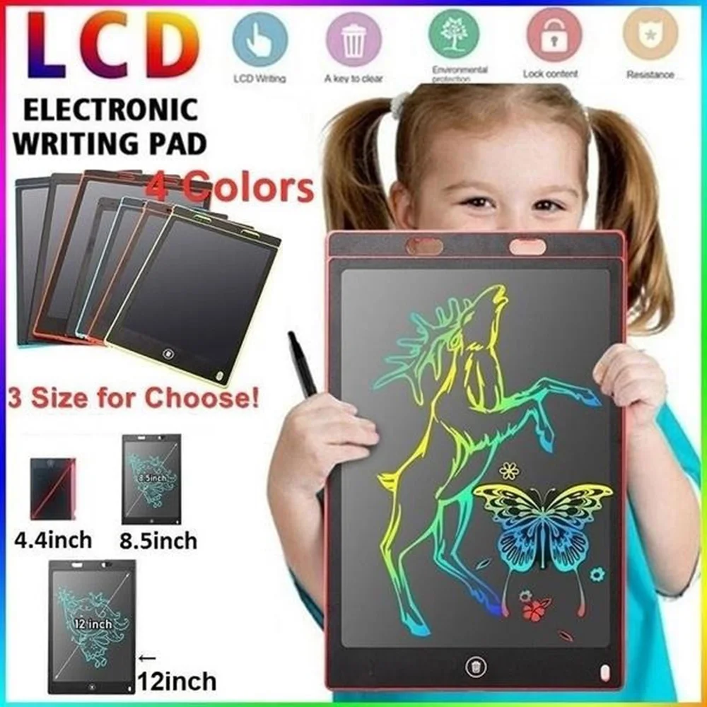 

Electronic Drawing LCD Board Screen Writing Digital Tablet 8.5'' 12'' inch multicolour Drawing Electronic Handwriting Pad Board