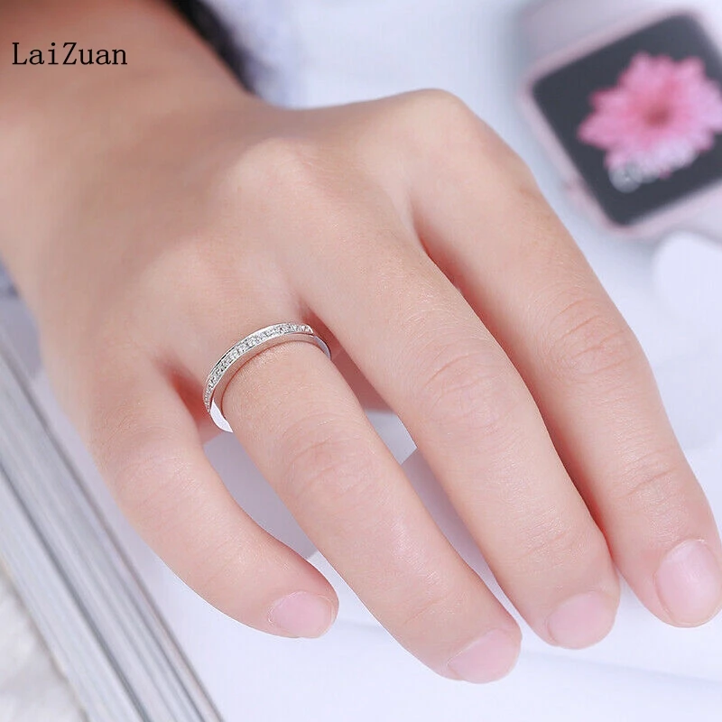 

0.2CT Natural Diamonds Engagement & Wedding Jewelry Band Sterling Silver Ring