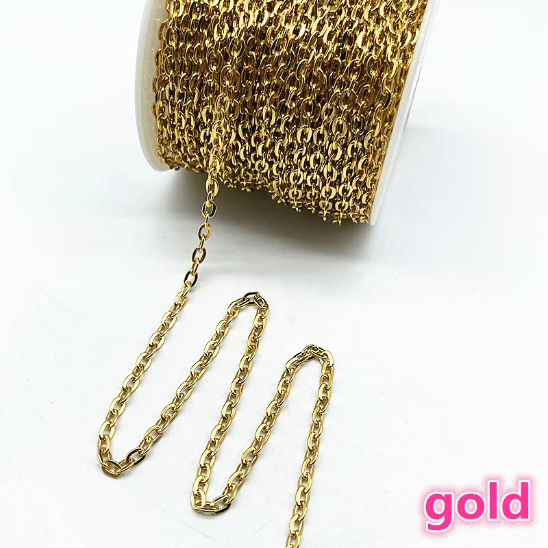 Цепочка из алюминия с золотым/посеребренным/бронзовым покрытием для