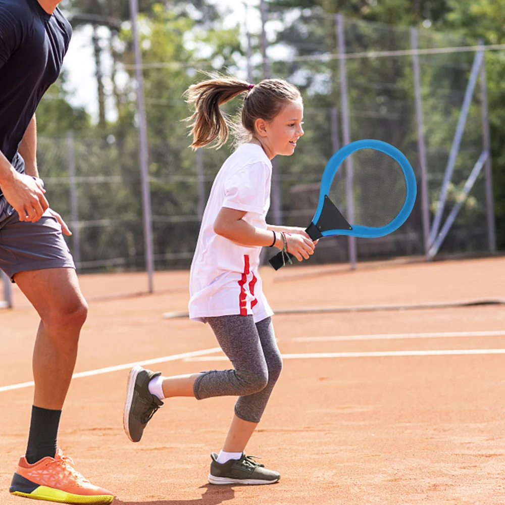 

2pcs Badminton Tennis Rackets Children Kids Outdoor Sports Parent-Child Sports Educational Sports Game Toys(Orange)