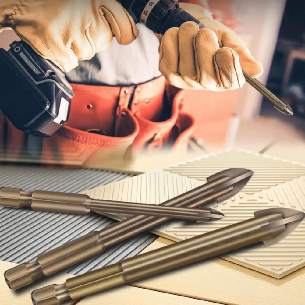 

Universal Triangle Drill Bit High Hardness Anti-rust Widely Used Low Resistance Cross Drill Bit Ceramic Tile Triangle Drill Bit