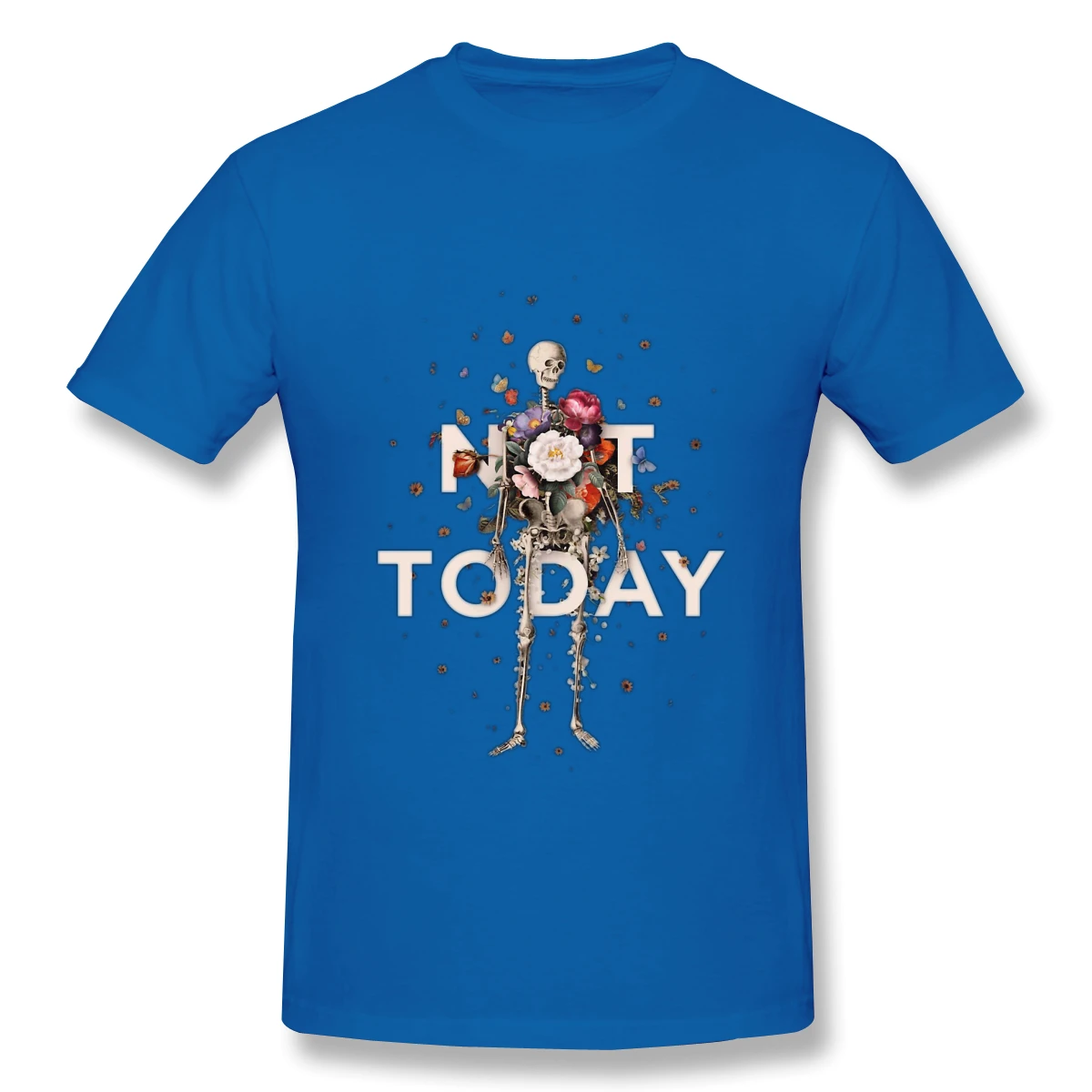 

Men Not Today T-Shirts Funny Tops Not Today Art Pure Cotton Tees Harajuku tShirt