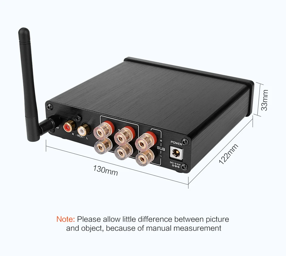 AIYIMA TPA3116 сабвуфер Bluetooth усилитель HiFi TPA3116D2 2,1 канальный цифровой аудио усилители 50 Вт* 2+ 100 Вт DC12-24V