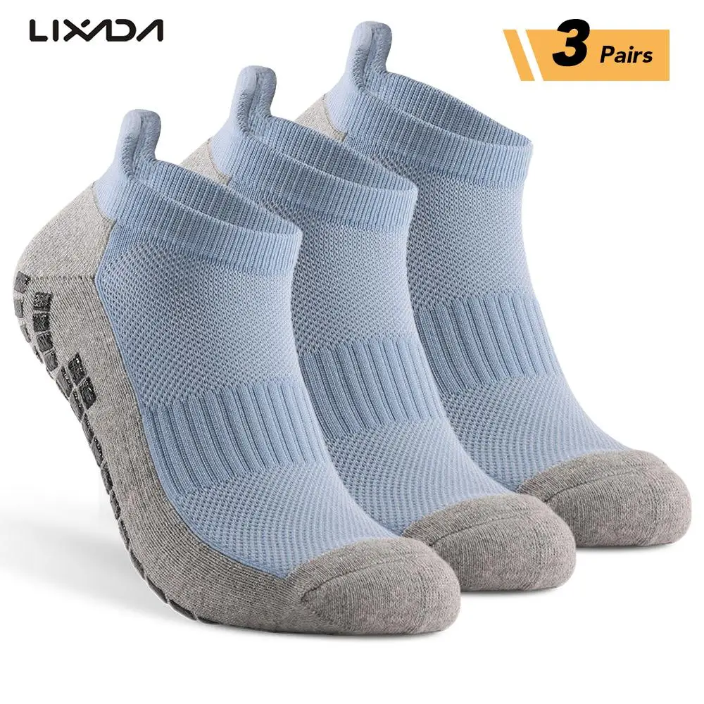 3 пары Противоскользящих носков для футбола спортивные носки до щиколотки с