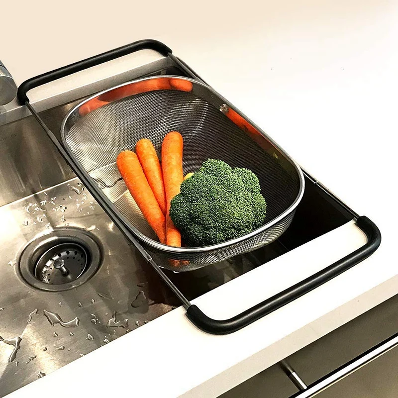 Раковина дуршлаг ситечко корзина из нержавеющей стали для кухонной раковины с