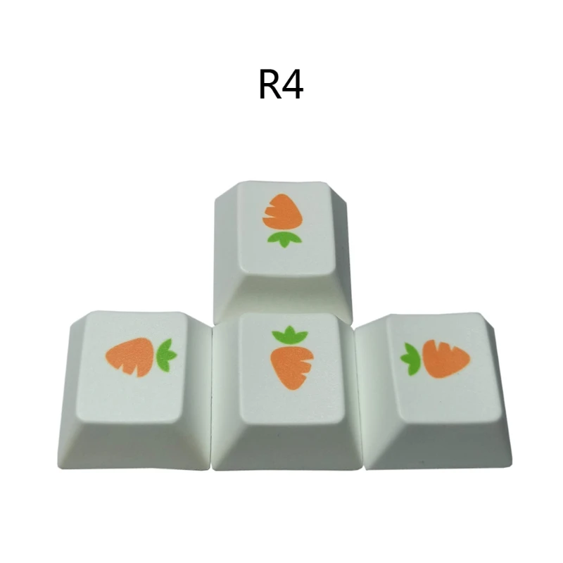 

4Pcs Carrot Arrow Keys PBT Dye Sub OEM Profile Cap for cherry MX Keyboard Keycap