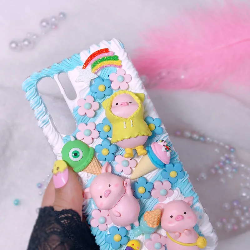 Чехол сделай сам для Samsung note10 plus + чехол note 8/9 с милым 3D поросенком телефона Galaxy