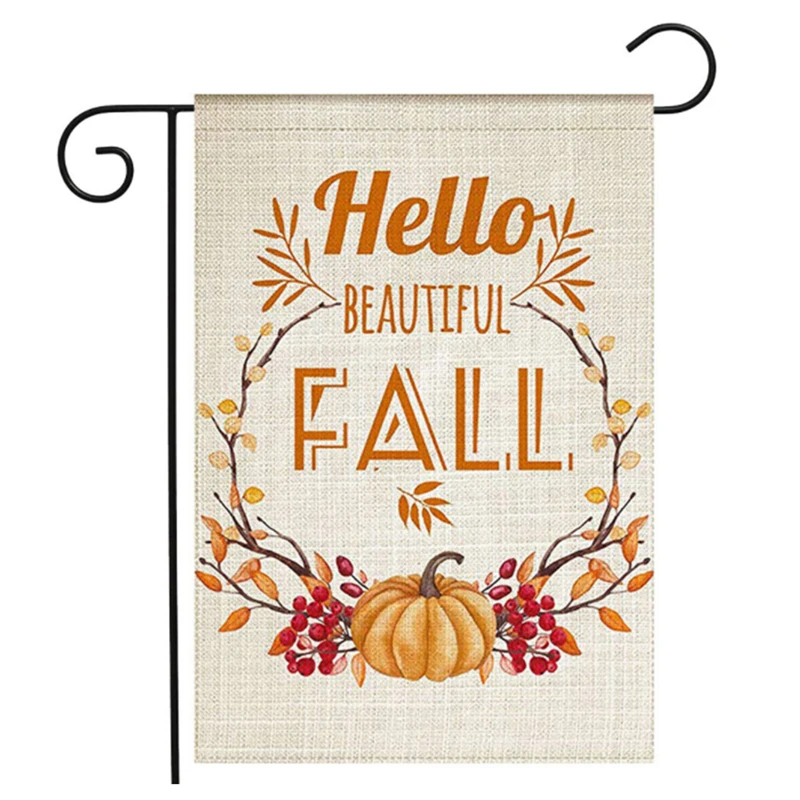 Модный Рождественский флаг с буквенным цветочным принтом Садовый