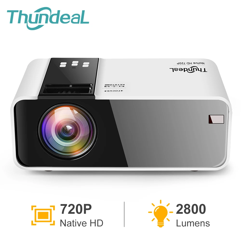 ThundeaL TD90 мини проектор HD Родной 1280*720P во главе проектором Android WiFi в умный для