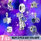 Женские Подвески из серебра 925 пробы, в виде астронавта