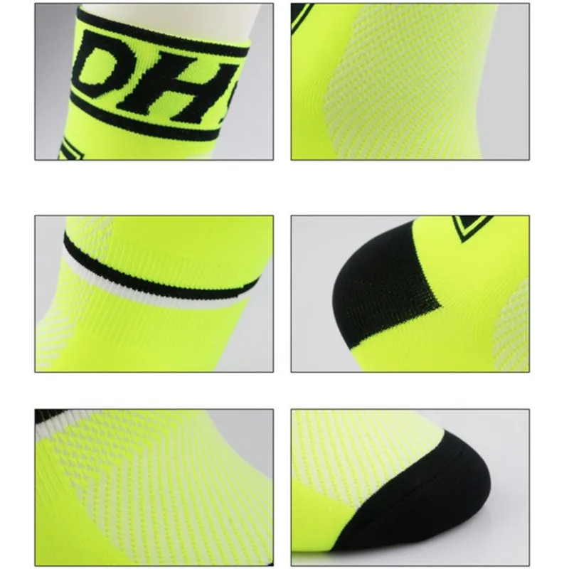 DH-01 DH SPORTS Professional Cycling Socks For Women Men Quality Brand Racing Riding Sock Outdoor Bike Compression Middle-socks