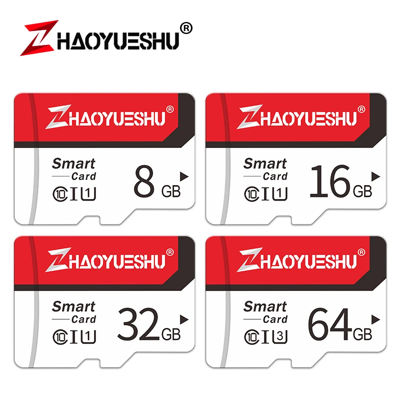Карта micro SD/TF класса 10, высокоскоростная карта памяти, 128 ГБ, 64 ГБ, 32 ГБ, 16 ГБ, 8 ГБ, флеш-карта для мобильных телефонов и регистраторов вождения