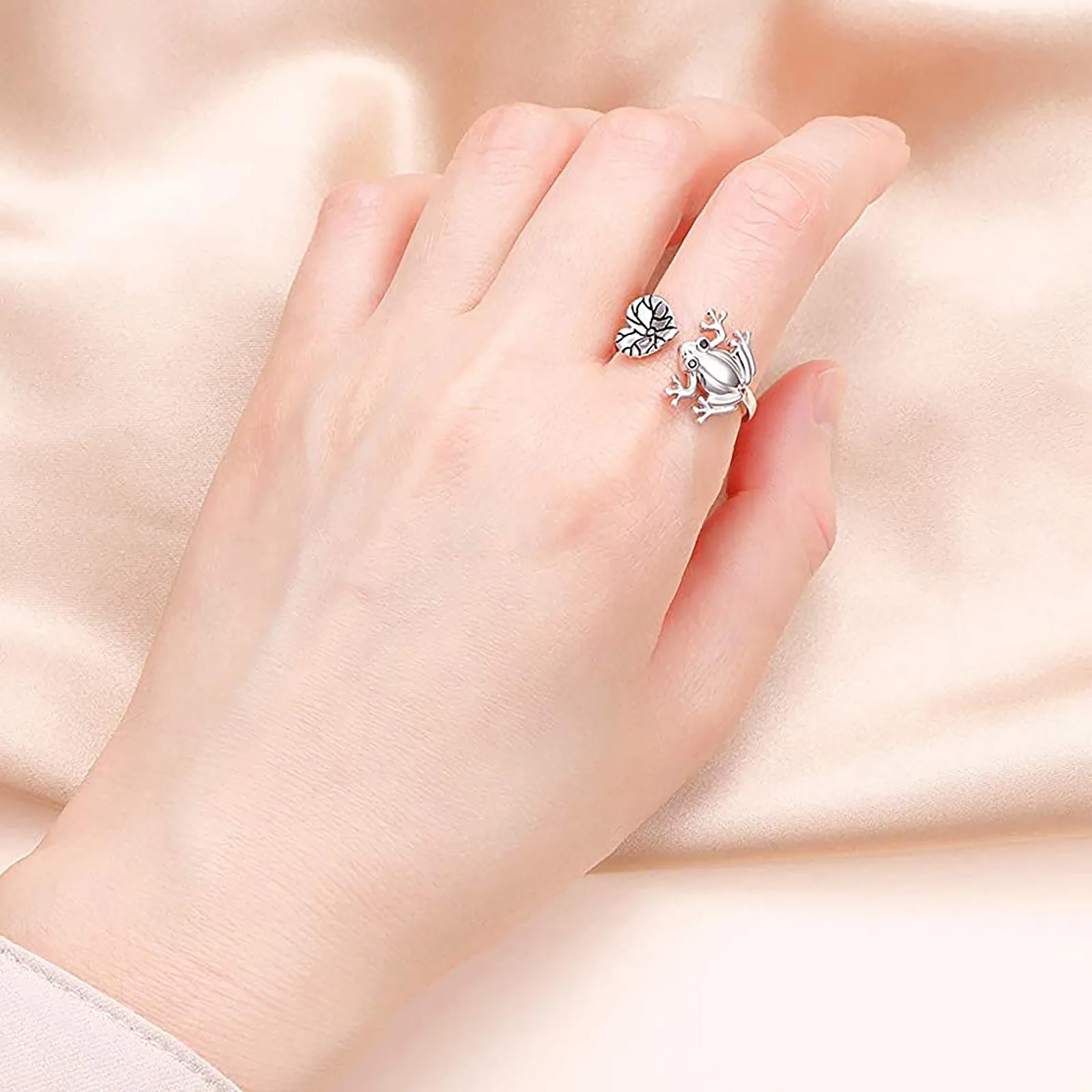 2021 Sterling Silver Heart Necklace Ring Bracelet Earrings Jewelry Set for Women Fashion Frog Accessories | Украшения и