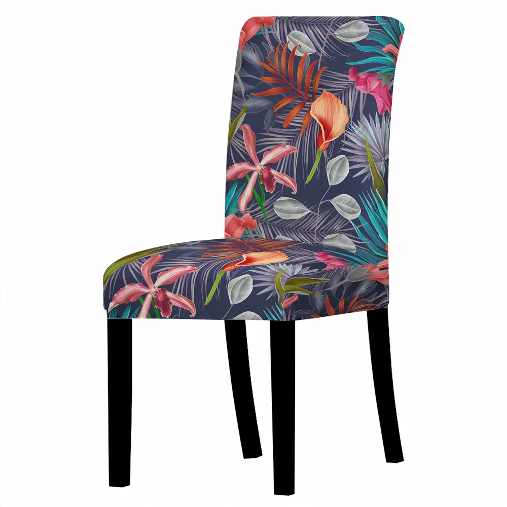 Богемный стул в цветочек чехол с принтом обеденный для кресла современный