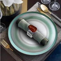 luxury complete tableware set bone china steak dinner plate western plate sets kid party platos de cena wedding dinner plate set