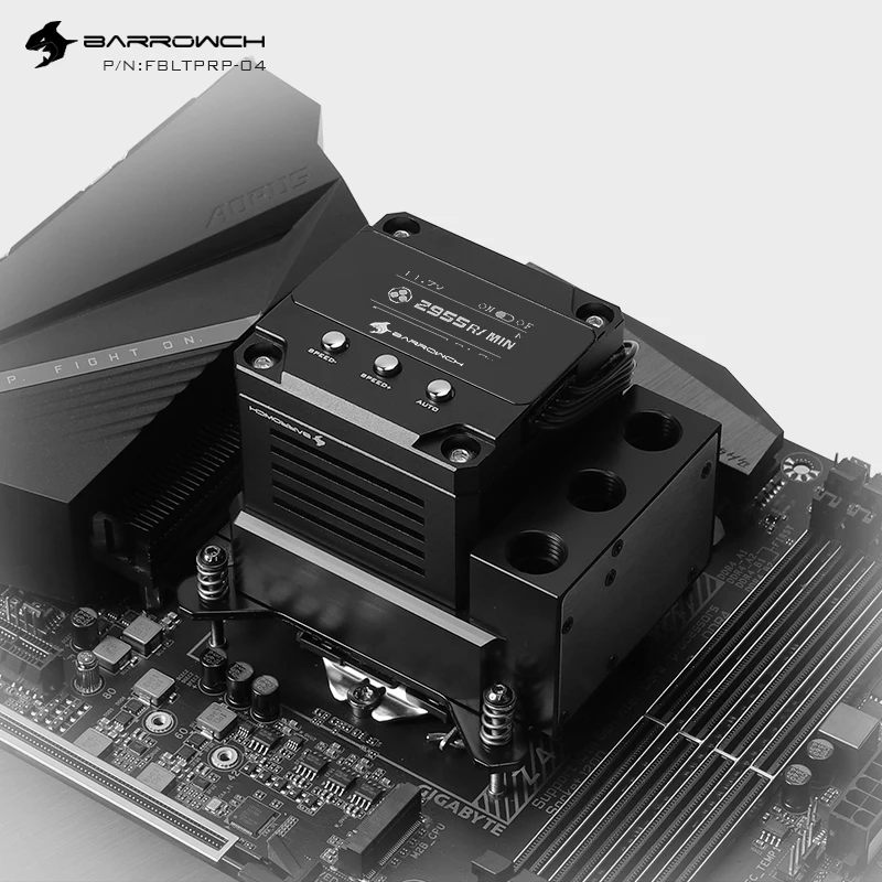 Блок для процессора Barrow POM цельный резервуар с водяным охлаждением OLED дисплей