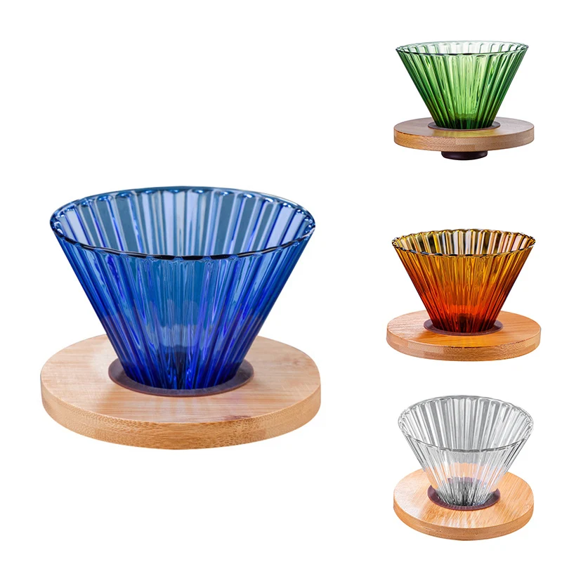 

V60 Glass Coffee Dripper Coffee Server Set Coffee Funnel Dripper Heat Resistant Coffee Pot Pour over Coffee Set