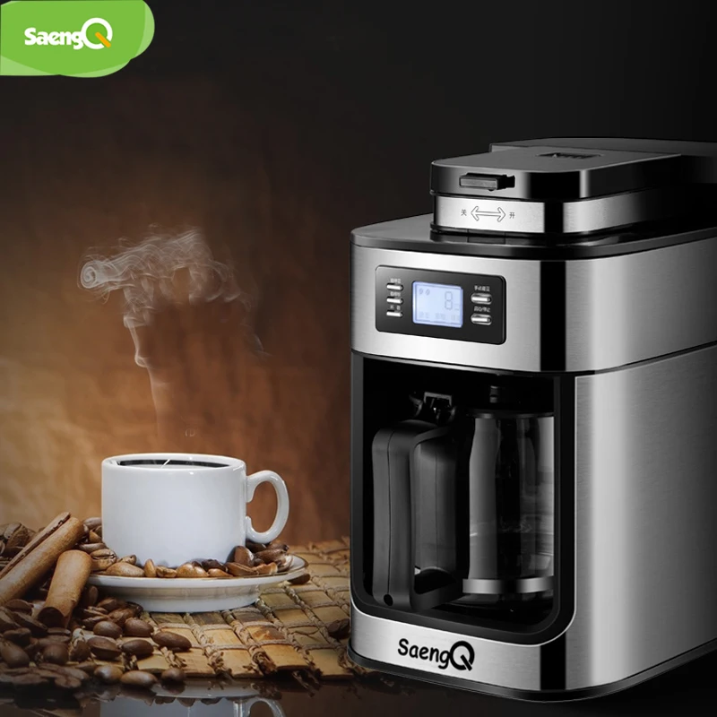 SaengQ Электрический Кофе машина шлифовальная Экспресс пены чайник Кухня