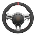 Чехол на руль из алькантары для Porsche 911 991 Boxster 981 Cayman Cayenne Panamera 2009 2010 2011 2012-2013-2016