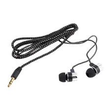 Auriculares intrauditivos HIFI estéreo con cableado trenzado, audífonos deportivos de Supergraves con micrófono para música, aislamiento de ruido