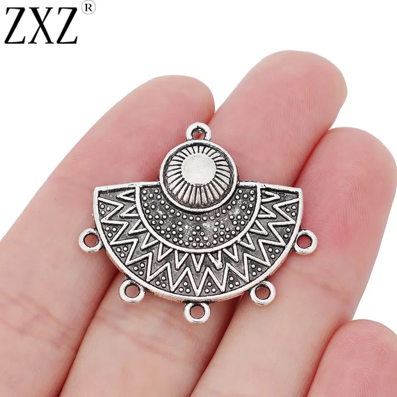 ZXZ 10 шт этнические полукруглые соединители для люстры Boho подвески сережек
