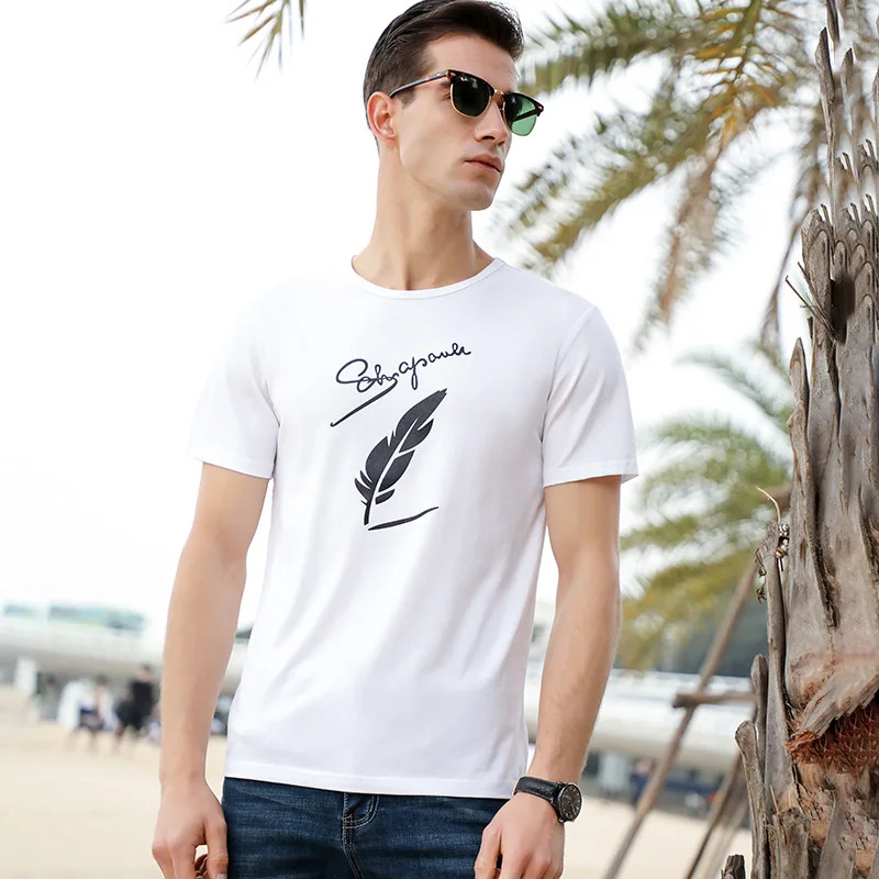 Мужская хлопковая футболка с коротким рукавом лето 2020 | одежда