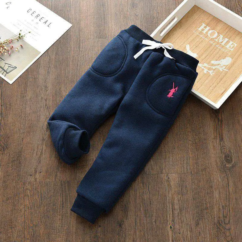 Теплые штаны для мальчиков и девочек Зимние Детские утепленные хлопковые