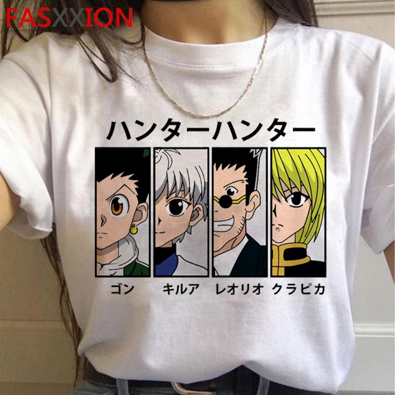 Hunter x hunter killua zoldyck Сапожки в стиле kurapika hxh футболки для мужчин 2021 ulzzang эстетику