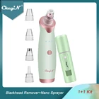 CkeyiN Удаление угрей вакуумный Электрический Очиститель пор для лица удаление акне микродермабразия всасывание красоты устройство 5 всасывания головы 51