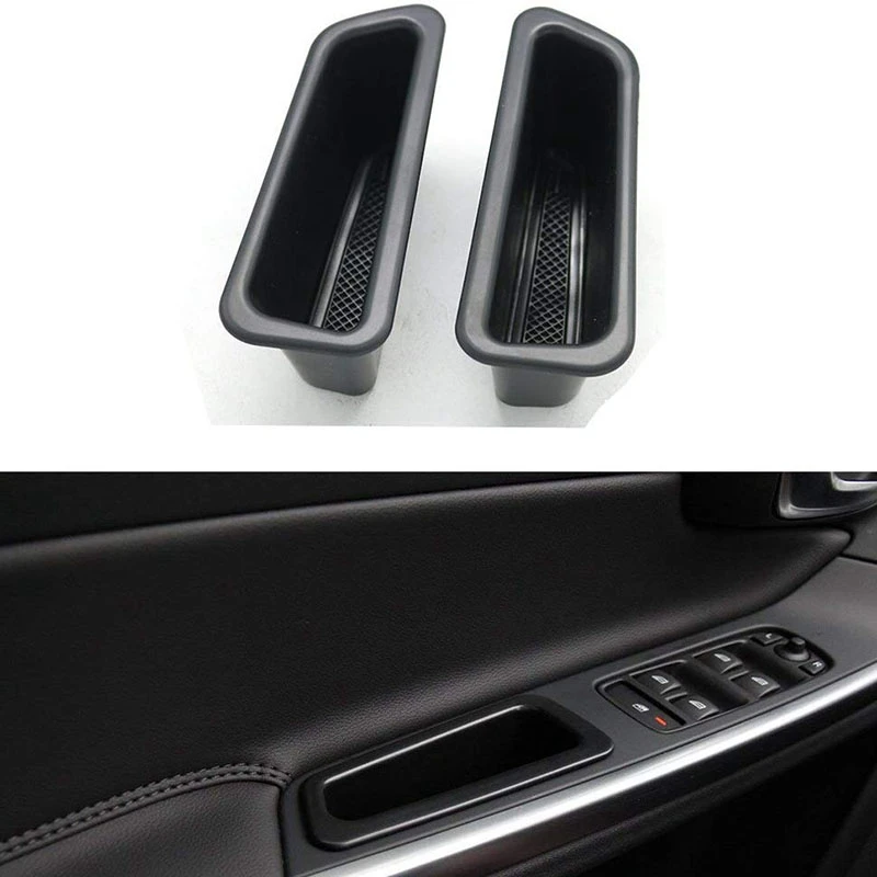 2 шт. черный контейнер для передней двери боковая коробка хранения ручка