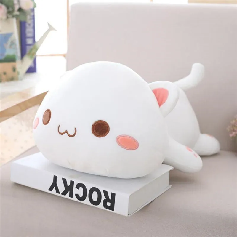 1 шт. 35/50/65 см Kawaii Лежащая кошка плюшевые игрушки Мягкая Милая кукла милая животная