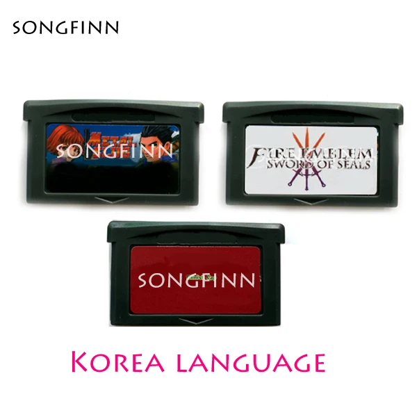 Корейский язык для 32 бит видеоигры картридж консольная карта США/ЕС версия-Fire Emble