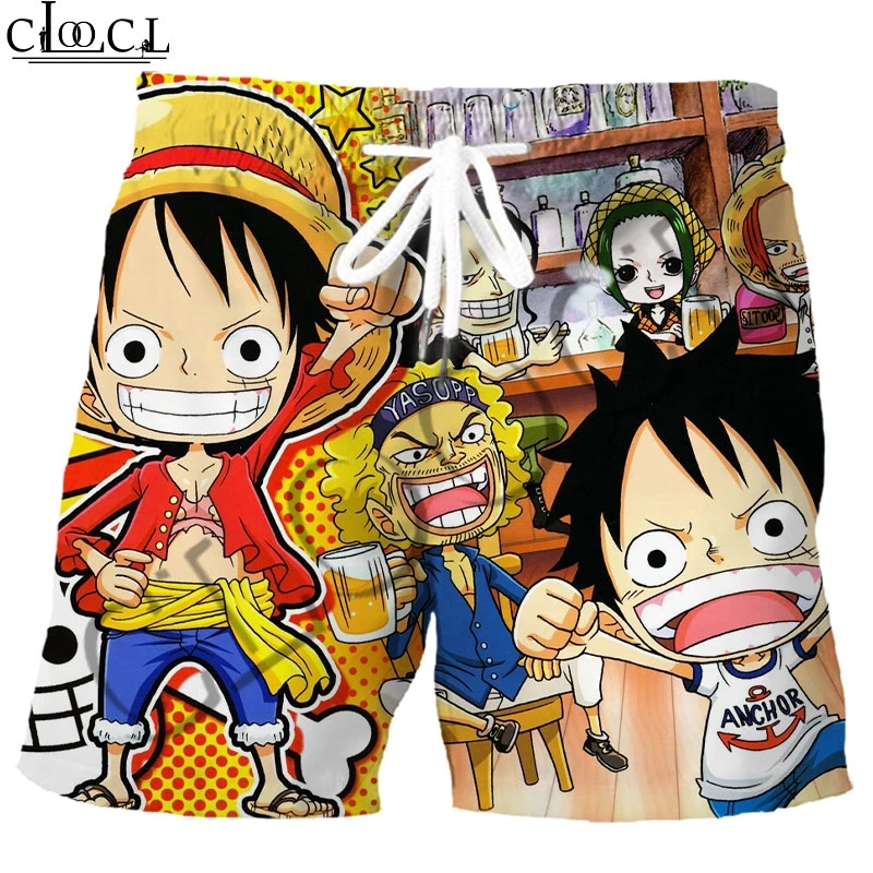 CLOOCL аниме шорты один кусок косплей 3D печать морской король мальчиков мода