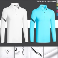 golf mens sports casual clothing autumn mens golf outdoor long sleeved t shirt high necked shirt
