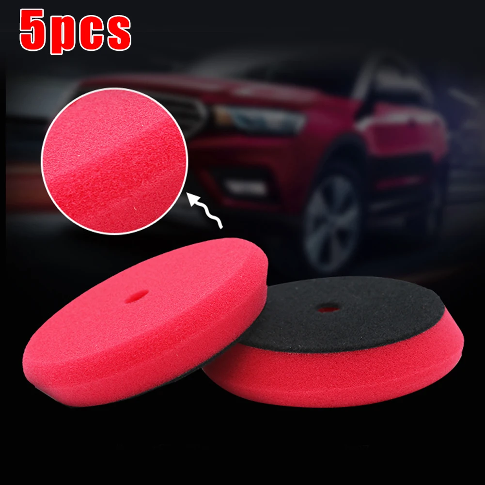 

150mm Polishing sponge 3inch Waxing 5Pcs Car Car Care For RO/DA Polishing Supplies