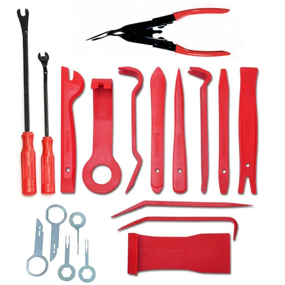 

38/19Pcs Portable Car Audio Disassembly Tool Audio Removal Trim Panel Dashboard Car DVD Player Panel Special Disassembly Tool